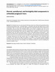 Research paper thumbnail of Diurnal, semidiurnal, and fortnightly tidal components in orthotidal proglacial rivers