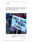 Research paper thumbnail of Nieznośna biel polskiego hydraulika oraz węgierski pawi taniec wokół „rasy”