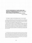 Research paper thumbnail of Active responses of Early Iron Age Aegean communities to their natural
and social environment: the evidence from the animal bones