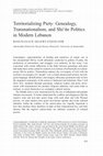 Research paper thumbnail of Territorializing Piety: Genealogy, Transnationalism, and Shi'ite Politics in Modern Lebanon