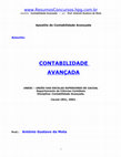 Research paper thumbnail of Apostila Contabilidade Avancada