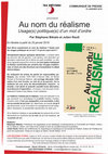 Research paper thumbnail of Au nom du réalisme. Usage(s) politique(s) d'un mot d'ordre.