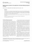 Research paper thumbnail of Spatio-temporal variations in the application of the Braun-Blanquet approach in Europe The Braun-Blanquet approach