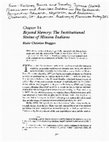 Research paper thumbnail of Beyond Slavery: The Institutional Status of Mission Indians