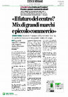 Research paper thumbnail of Nikpali D., "Il futuro del centro? Mix di grandi marchi e piccolo commercio", Eco di Bergamo, Feb 27, 2018