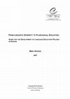 Research paper thumbnail of From linguistic diversity to plurilingual education. Guide for the development of language education policies in Europe.