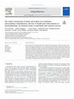 Research paper thumbnail of The relative associations of shape and weight over-evaluation, preoccupation, dissatisfaction, and fear of weight gain with measures of psychopathology: An extension study in individuals with anorexia nervosa