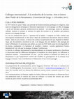 Research paper thumbnail of Colloque A la recherche de la norme. Arts et lettres dans l'Italie de la Renaissance (Liège, 1-2 octobre 2015)