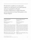 Research paper thumbnail of Academic Performance in Higher Education and its Association to Active Participation in the Moodle Platform