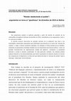 Research paper thumbnail of Mandar obedeciendo al pueblo. Argumentos en torno al gasolinazo de 2010 en Bolivia (UNGS 2011)