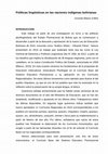 Research paper thumbnail of Políticas lingüísticas en las naciones indígenas bolivianas (Hanover, 2017)