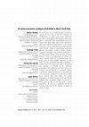 Research paper thumbnail of A socio-economic analysis of Airbnb in New York City