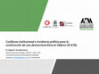 Research paper thumbnail of Confianza institucional e incidencia política para la construcción de una democracia ética en México