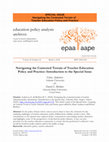 Research paper thumbnail of Navigating the Contested Terrain of Teacher Education Policy and Practice