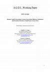 Research paper thumbnail of Human Capital, Knowledge Creation, Knowledge Diffusion, Institutions and Economic Incentives: South Korea Versus Africa