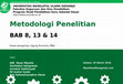 Research paper thumbnail of Rangkuman BAB 8 13 14 metodologi penelitian