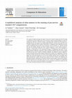 Research paper thumbnail of A multilevel analysis of what matters in the training of pre-service teacher's ICT competencies