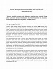 Research paper thumbnail of Tanah: Ruang Keberlanjutan Hidup, Pun Sejarah yang Menjadikan Ada