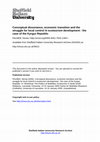 Research paper thumbnail of Conceptual dissonance, economic transition and the struggle for local control in ecotourism development: the case of the Kyrgyz Republic.