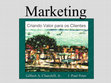 Research paper thumbnail of Marketing Criando Valor para os Clientes