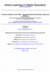 Research paper thumbnail of A focus on students' use of Twitter - their interactions with each other, content and interface