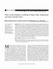 Research paper thumbnail of Effect of pre treatment on puffing of finger millet bengal gram