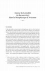 Research paper thumbnail of "Autour de la totalité et du non-être dans la Métaphysique d’Avicenne"