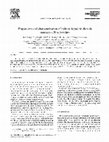 Research paper thumbnail of Preparation and characterization of indium-doped tin dioxide nanocrystalline powders