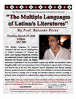 Research paper thumbnail of The Multiple Languages of Latina/o Literatures