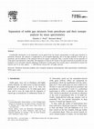 Research paper thumbnail of Separation of noble gas mixtures from petroleum and their isotopic analysis by mass spectrometry