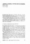 Research paper thumbnail of «Addio a Lugano. Pietro Gori in Svizzera (1894 -1895)», in M. ANTONIOLI, F. BERTOLUCCI (sld.), «Nostra patria è il mondo intero. Pietro Gori nel movimento libertario italiano e internazionale». Pisa, BFS Edizioni (Quaderni della Rivista storica dell’anarchismo – N.5), 2012.