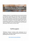 Research paper thumbnail of Bibliotheca Dantesca Launch.pdf