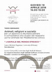 Research paper thumbnail of La rappresentazione degli animali nell'arte etrusca orientalizzante e arcaica tra immaginario e realtà