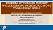 Research paper thumbnail of The role of working memory while learning prehistoric stone toolmaking skills: A functional brain imaging study (2018)