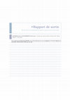 Research paper thumbnail of Rapport de sortie Oued Zerouka, Eutrophisation