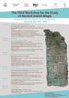 Research paper thumbnail of The Third Workshop for the Study of Ancient Jewish Magic - poster, Tel Aviv University, May 10th 2018