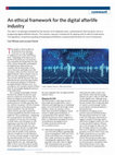 Research paper thumbnail of An ethical framework for the digital afterlife industry