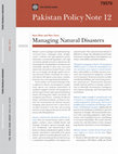 Research paper thumbnail of Managing natural disasters