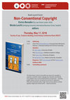 Research paper thumbnail of Book Launch Event: Non-Conventional Copyright - May 17 2018 - Tel Aviv University - S.Horowitz Institute for Intellectual Property