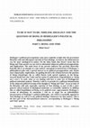 Research paper thumbnail of TO BE IS NOT-TO-BE: NIHILISM, IDEOLOGY AND THE QUESTION OF BEING IN HEIDEGGER'S POLITICAL PHILOSOPHY PART I: BEING AND TIME