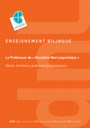 Research paper thumbnail of Enseignement bilingue. Le professeur de "discipline non linguistique"