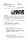 Research paper thumbnail of Documentary filmmaking and Democracy. Course: CLIT186DF. Department of Comparative Literature, University of California Santa Barbara. Winter term 2016.