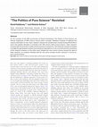 Research paper thumbnail of “The Politics of Pure Science” Revisited