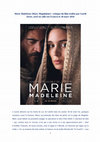 Research paper thumbnail of Marie Madeleine (Mary Magdalene), de Garth Davis, 2018, critique du film par Thierry Murcia.