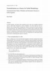 Research paper thumbnail of Nominalizations as a Source for Verbal Morphology. Grammaticalization paths of Modality and Information Structure in Earlier Egyptian