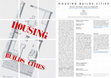 Research paper thumbnail of Call for Paper - Urban Planning : "Housing Builds Cities"