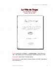 Research paper thumbnail of La Villa de Orgaz. Juan Moraleda y Esteban