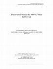 Research paper thumbnail of Preservation Manual for M60-A3 Main Battle Tank