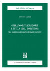 Research paper thumbnail of Operazioni straordinarie e tutela degli investitori. Tra rimedi compensativi e rimedi ostativi.