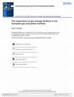 Research paper thumbnail of Sharples - The importance of gas storage facilities in the European gas and power markets